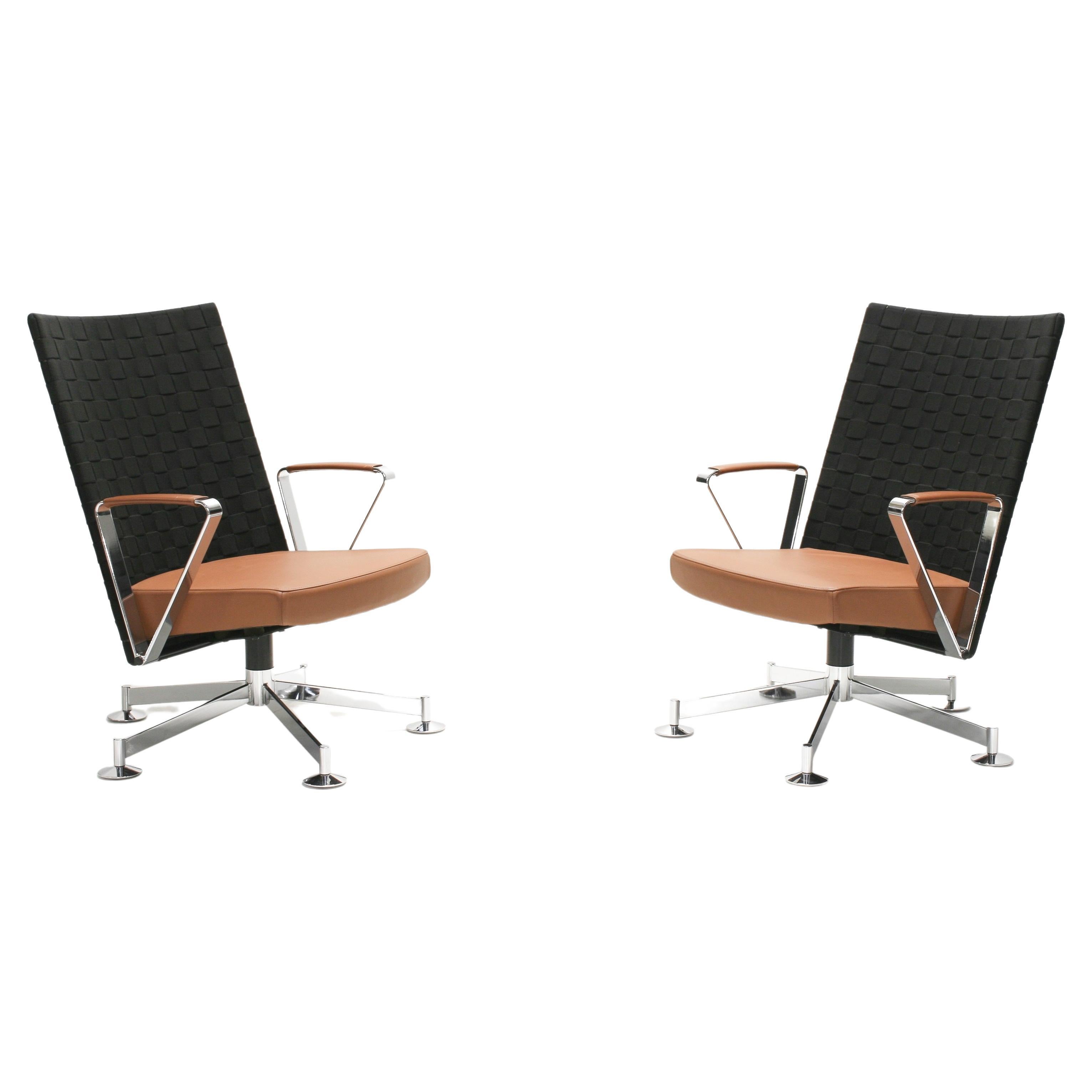 Swivel Re.Lounge Armchairs by Burkhard Vogtherr for König & Neurath For Sale