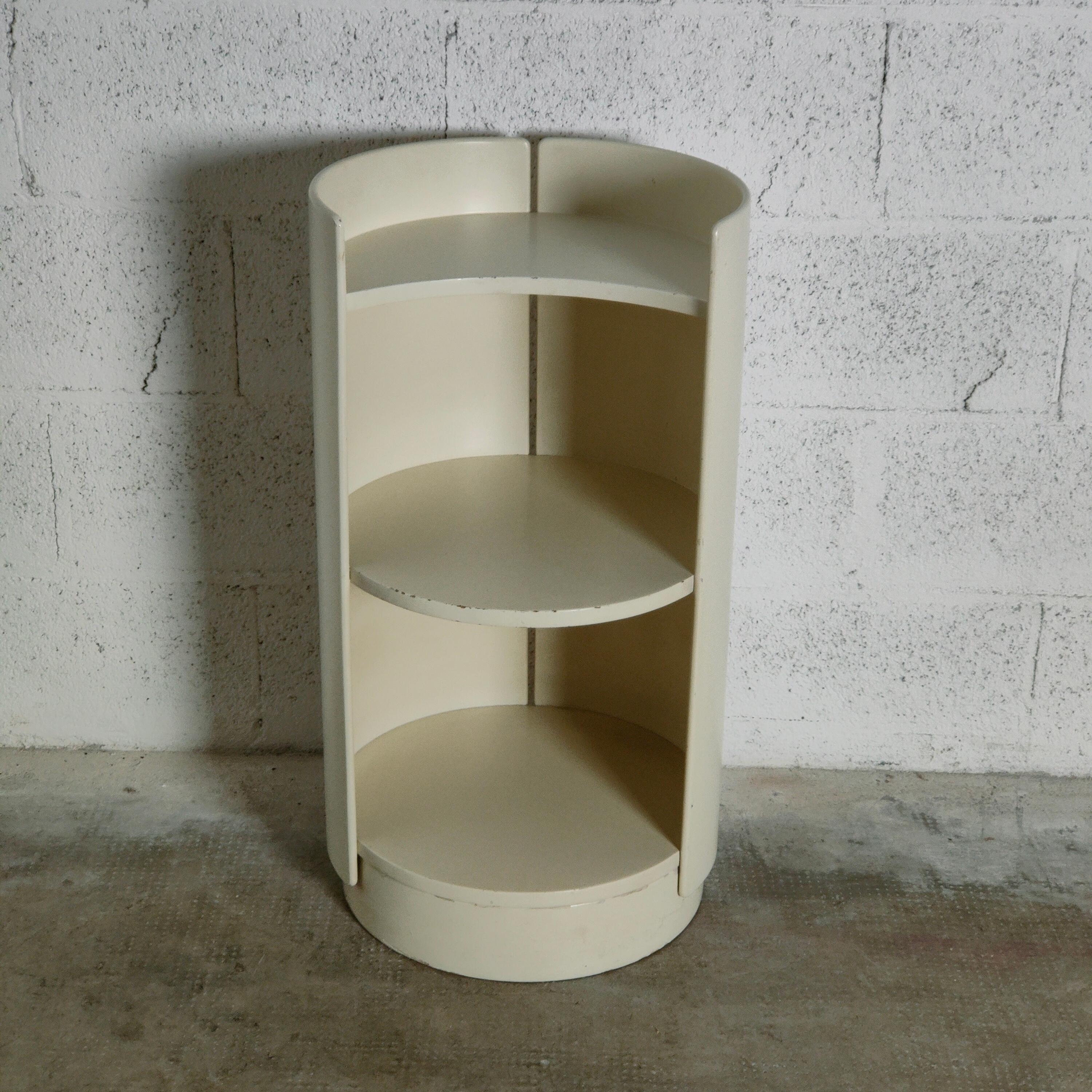Wood Swivel Side Table Gea Model by Kazuhide Takahama for Gavina 1960s-1970s For Sale