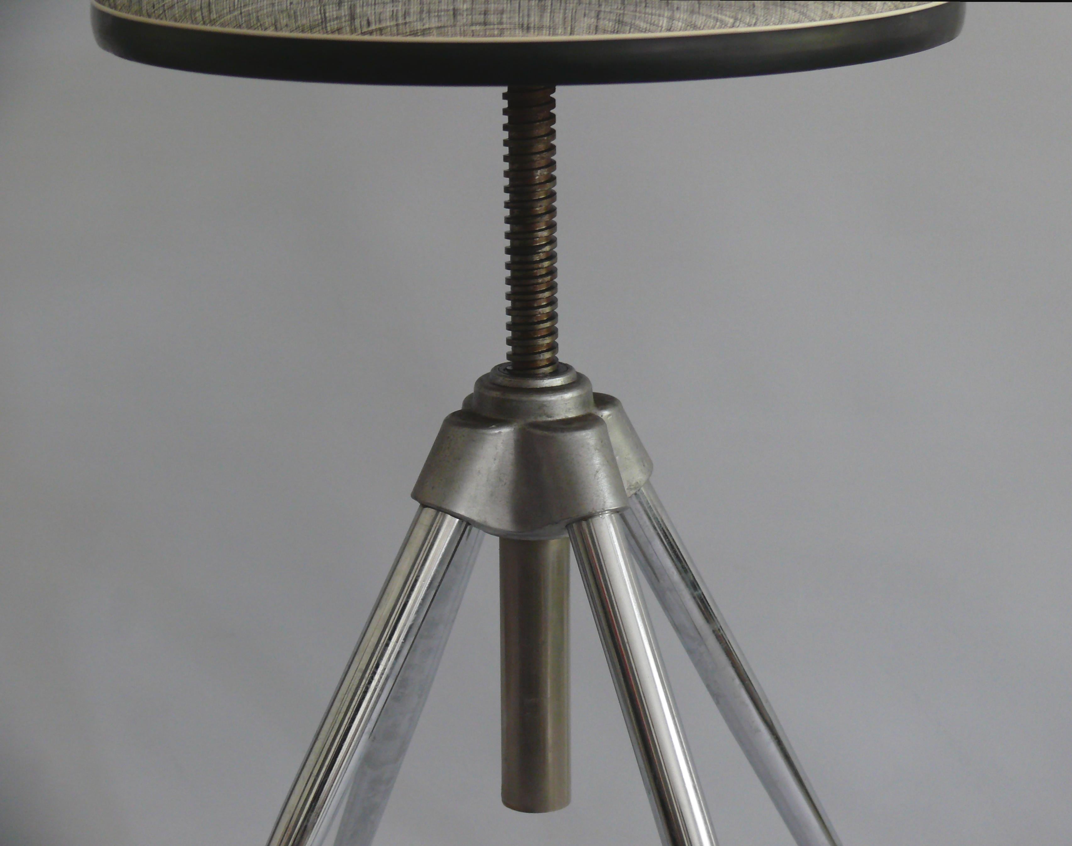 Métal Tabouret pivotant, Allemagne 1960 en vente