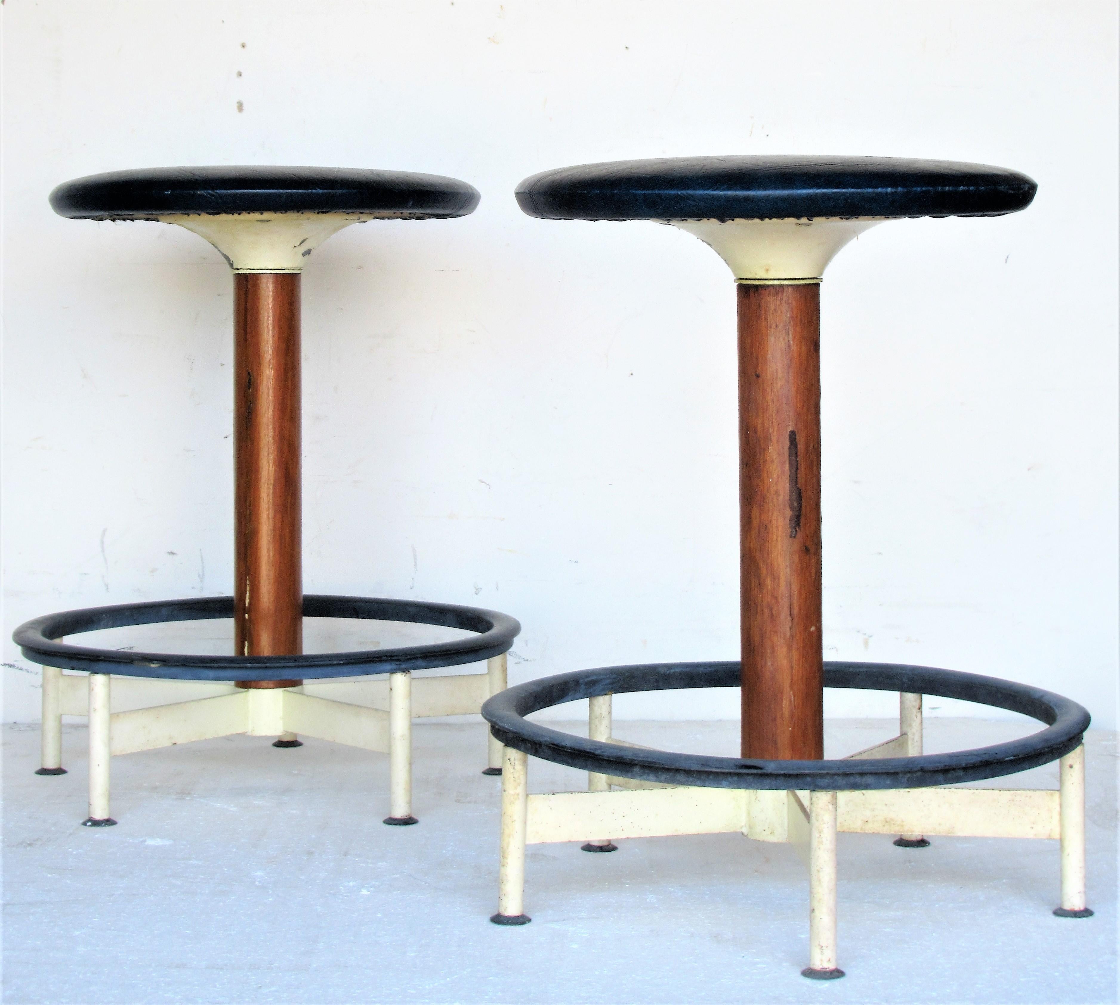 American Swivel Stools by Burke Inc For Sale