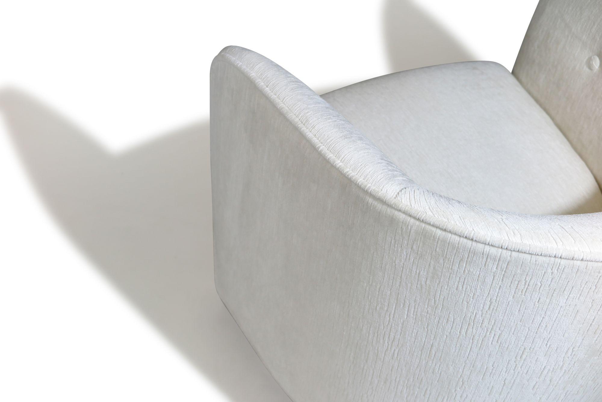 Fauteuils de salon pivotants à base chromée de Milo Baughman pour Thayer Coggin en vente 5