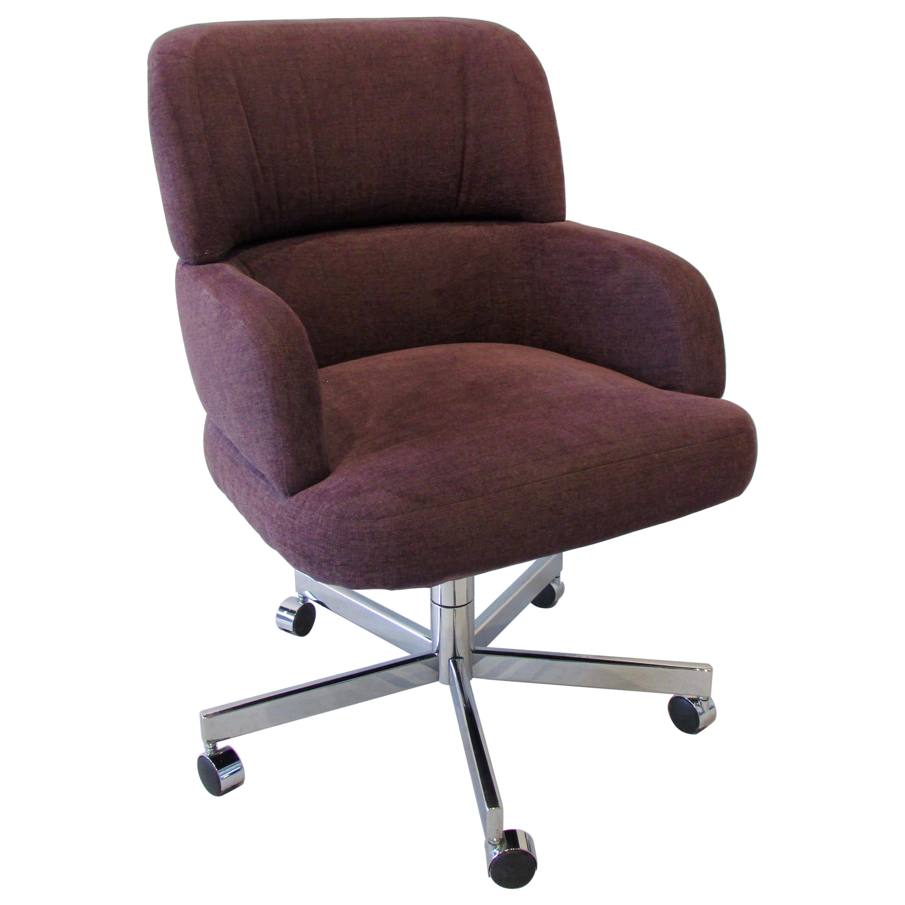 Swivel Tilt Office Chair in Purple Fabric by Fortress Co California