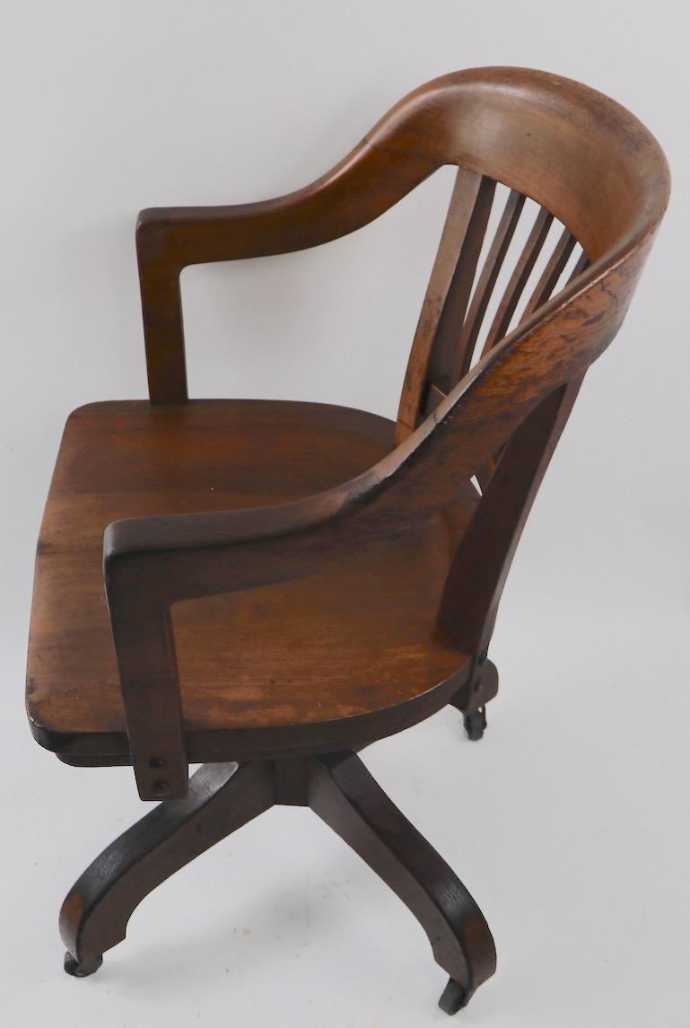 walnut desk chair