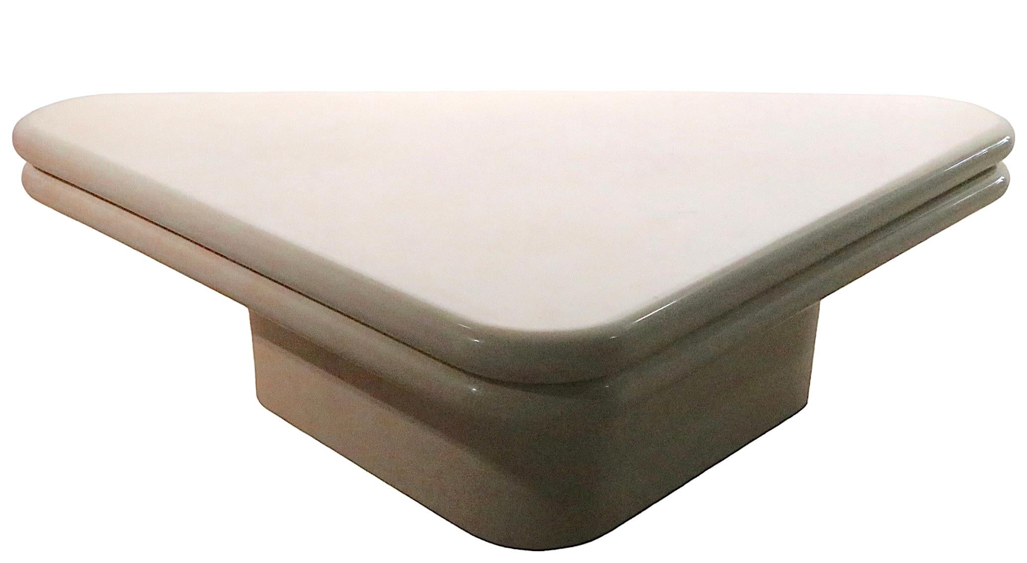 Swivel Top Adjustable Lacquer Coffee Table circa 1970/80s After Springer 3
