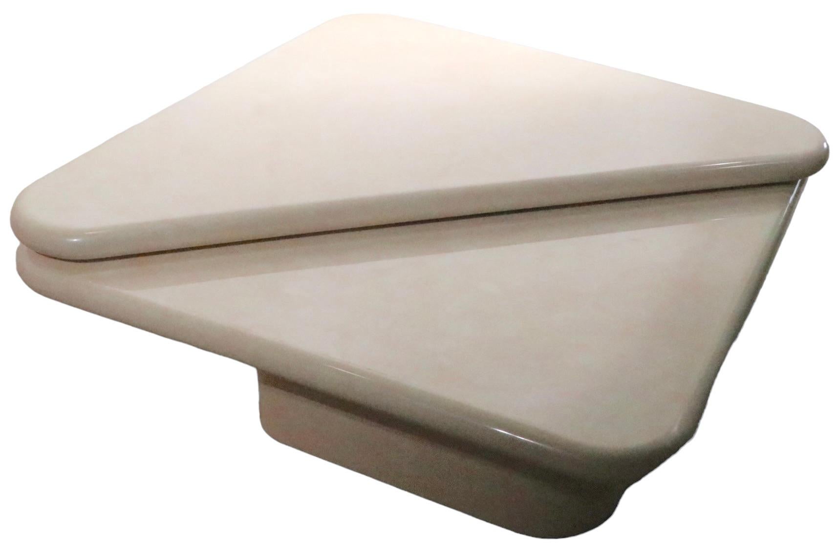 round swivel coffee table vintage