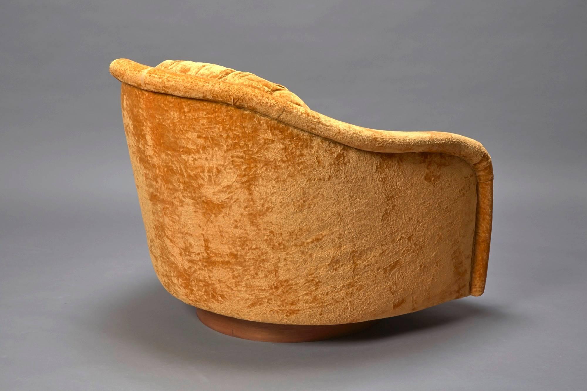 American Swivel Tub Chair by Milo Baughman for Thayer Coggin