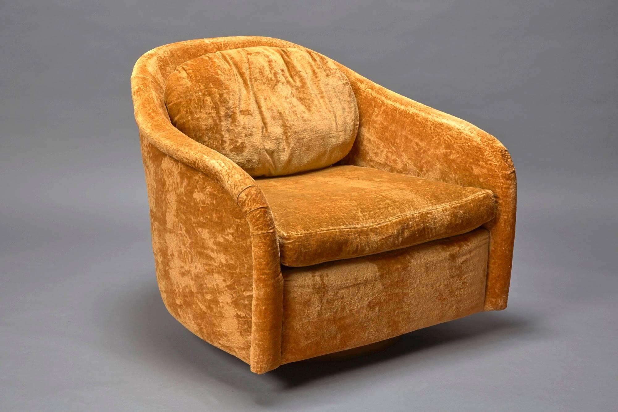 Mid-20th Century Swivel Tub Chair by Milo Baughman for Thayer Coggin