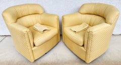 Swivel Tub Chairs by Hancock & Moore Pair