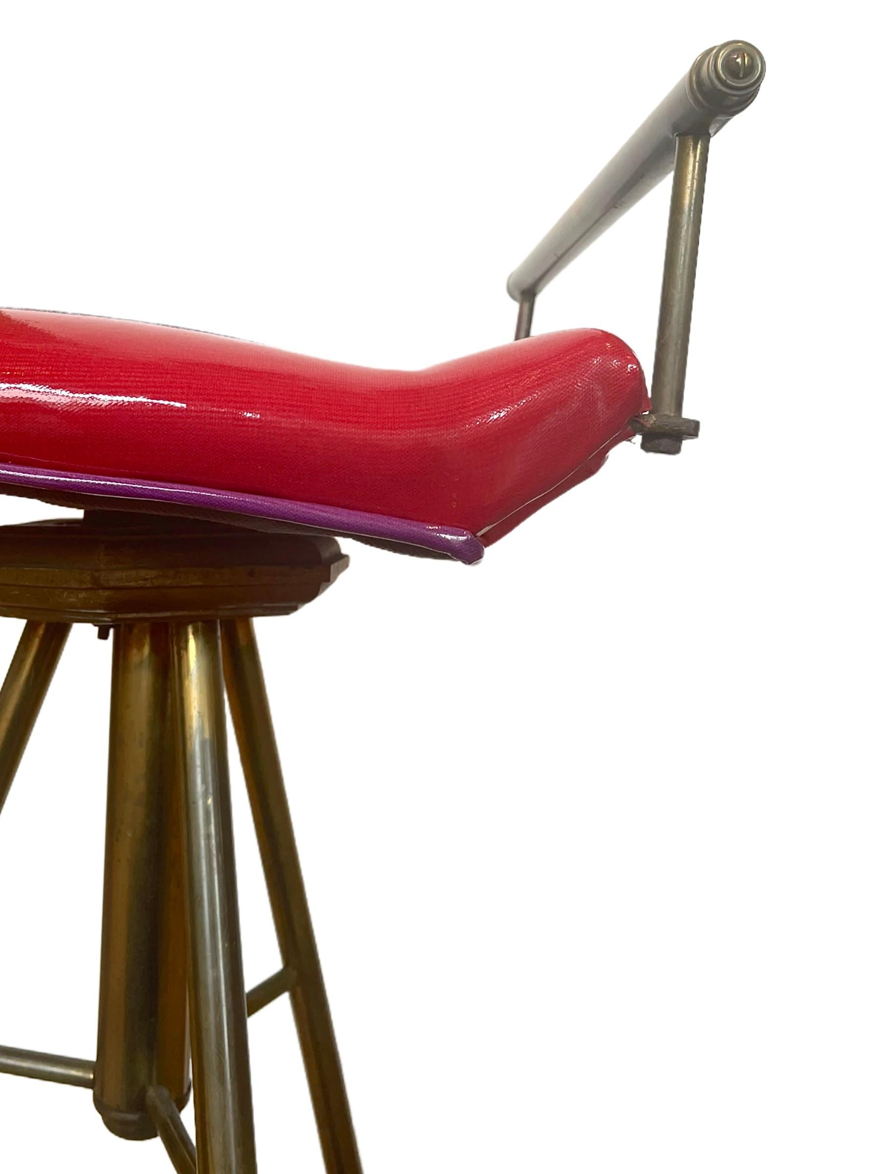 Mid-Century Modern Swivel Vanity Chair For Sale
