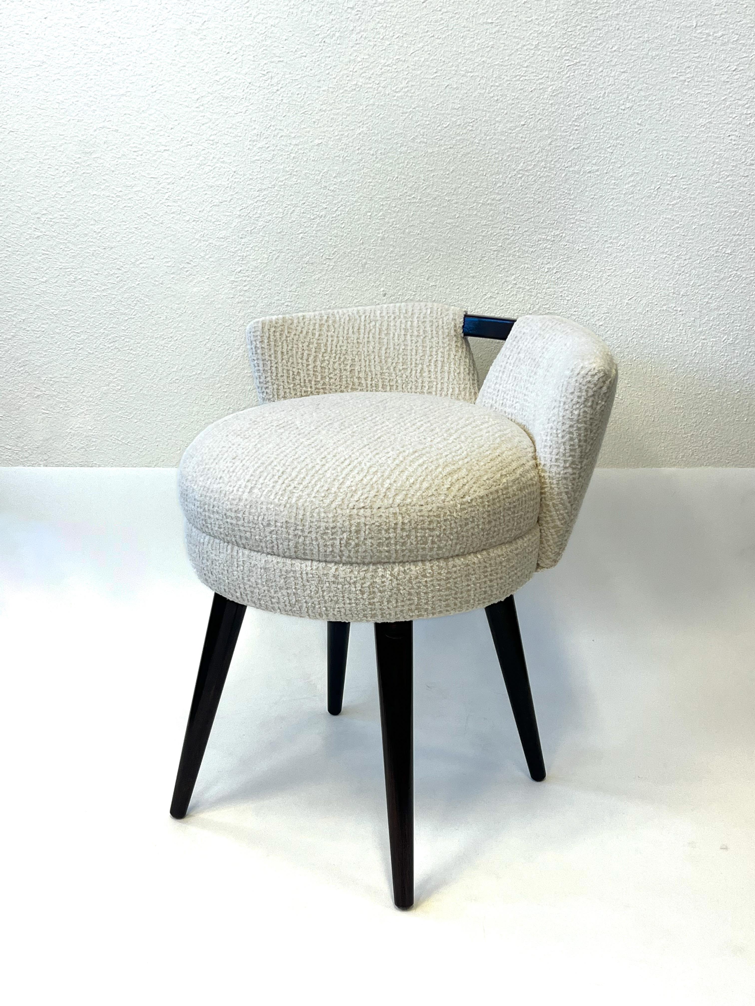Tabouret de coiffeuse pivotant de Paul Frankl en vente 2