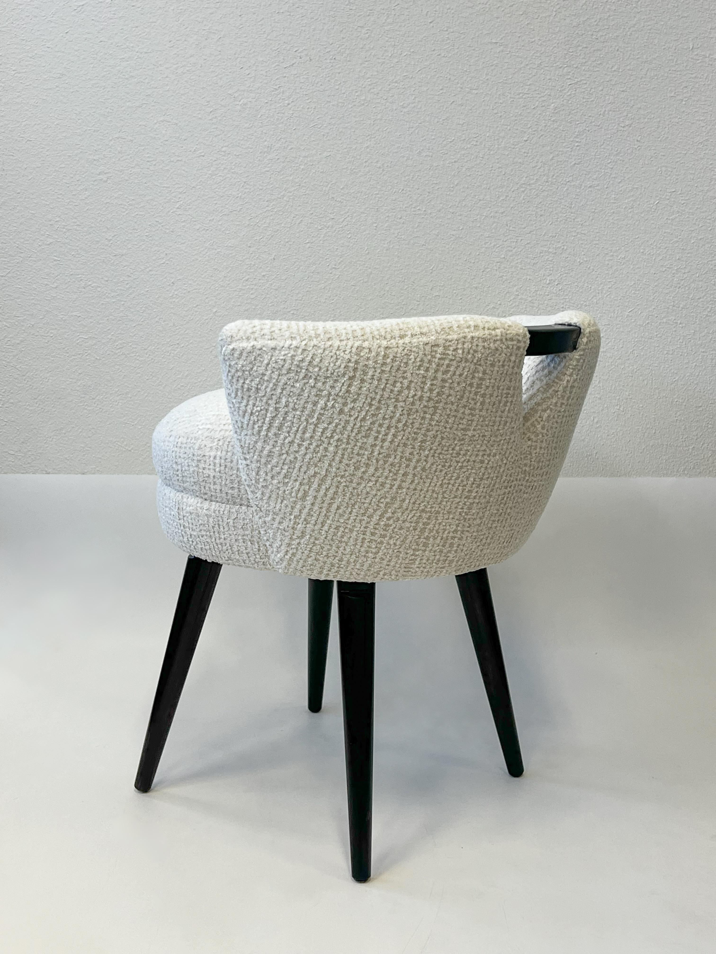 Fait main Tabouret de coiffeuse pivotant de Paul Frankl en vente
