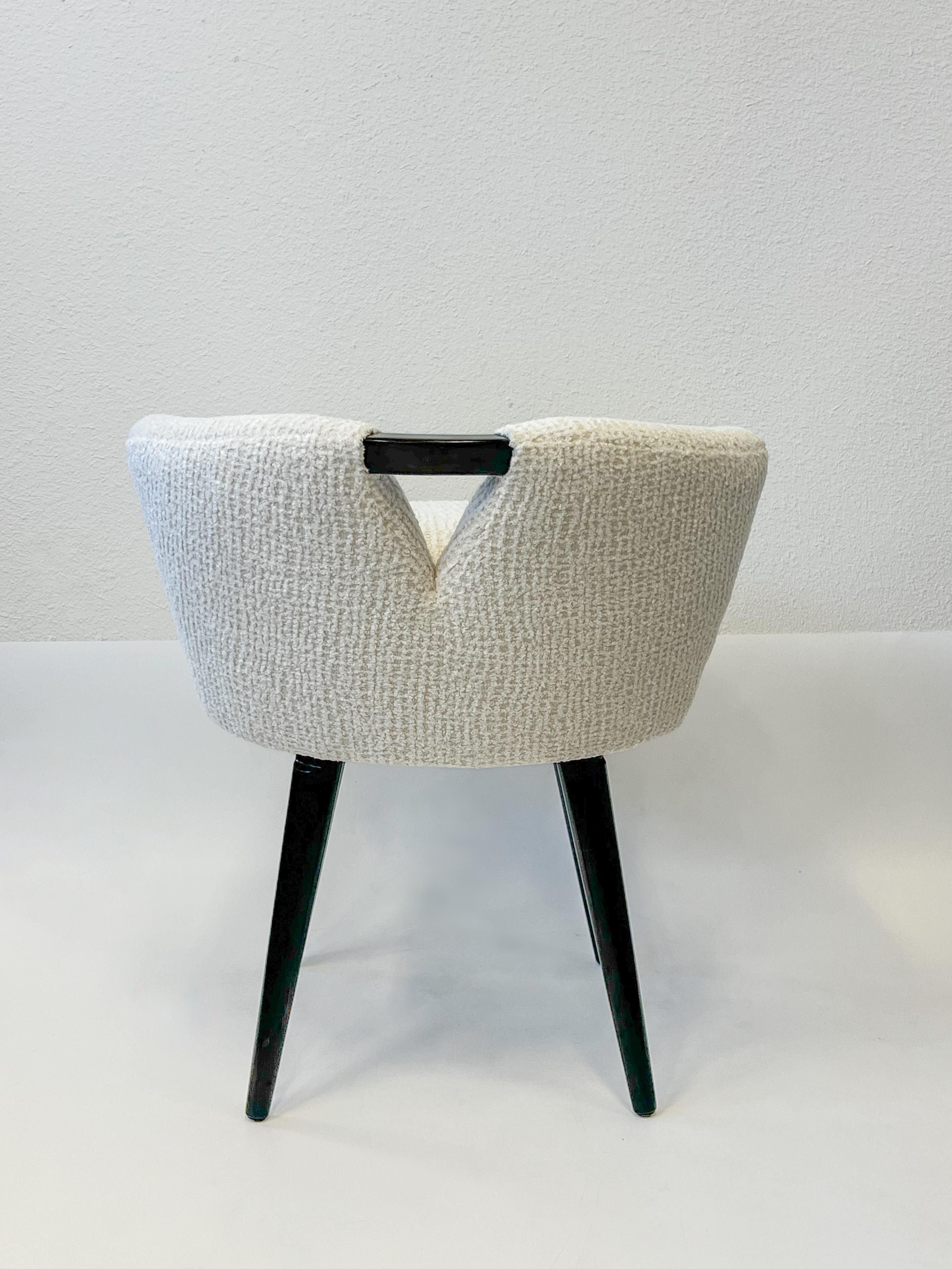 Tabouret de coiffeuse pivotant de Paul Frankl Bon état - En vente à Palm Springs, CA