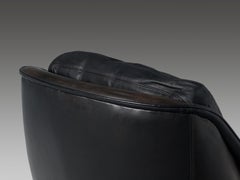 Sedie girevoli Wilkhahn in pelle nera e metallo