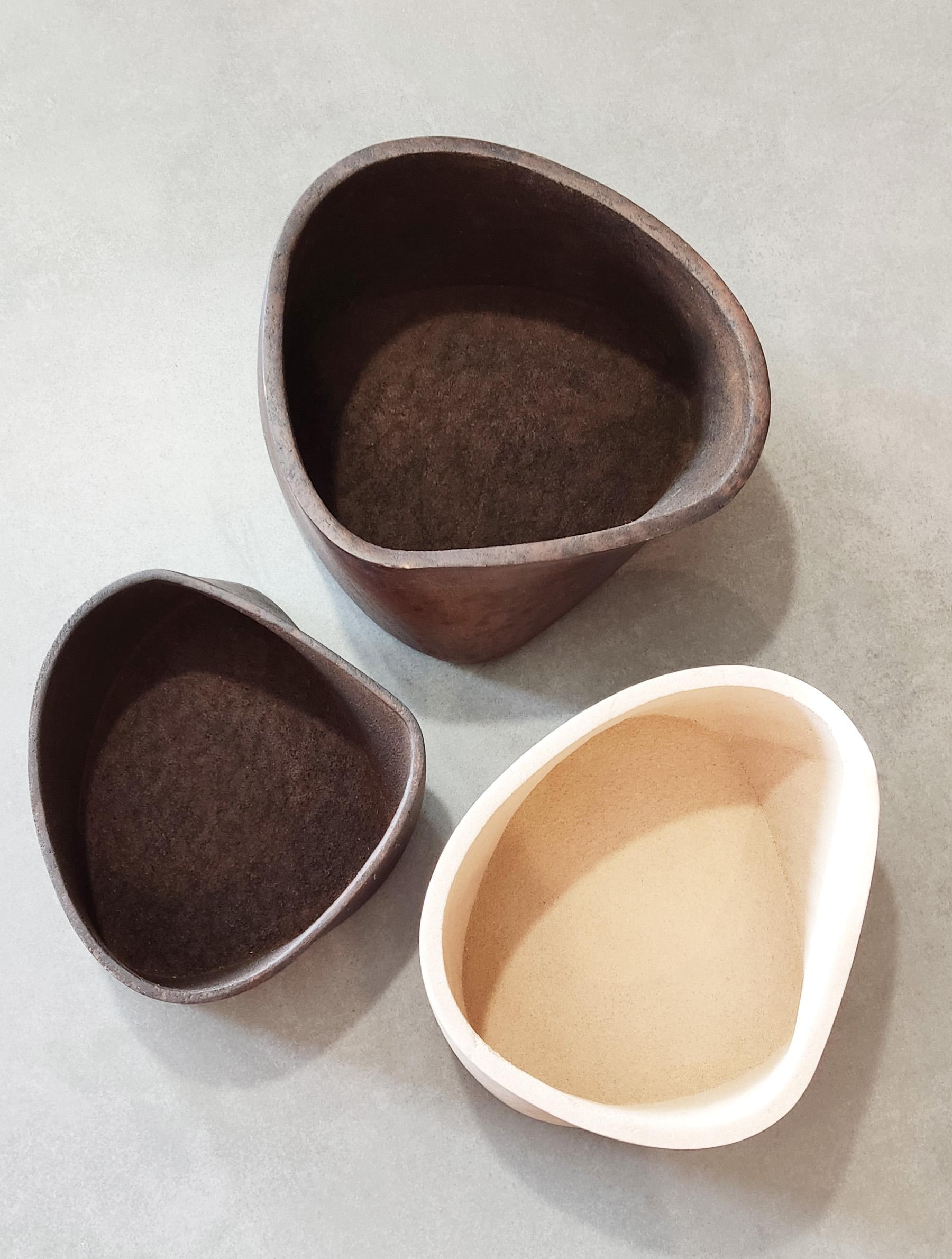 Organic Modern Swivel.B, 3D Printed Sawdust Decorative Bowls For Sale