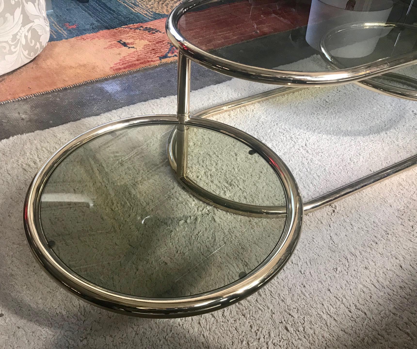 fish bowl coffee table 1970s