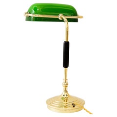 Antique Swiveling Art Deco Banker lamp vienna around 1920s