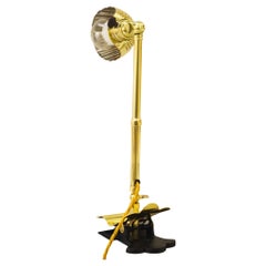 Swiveling Art Deco Clamp Table Lamp, circa around 1920s