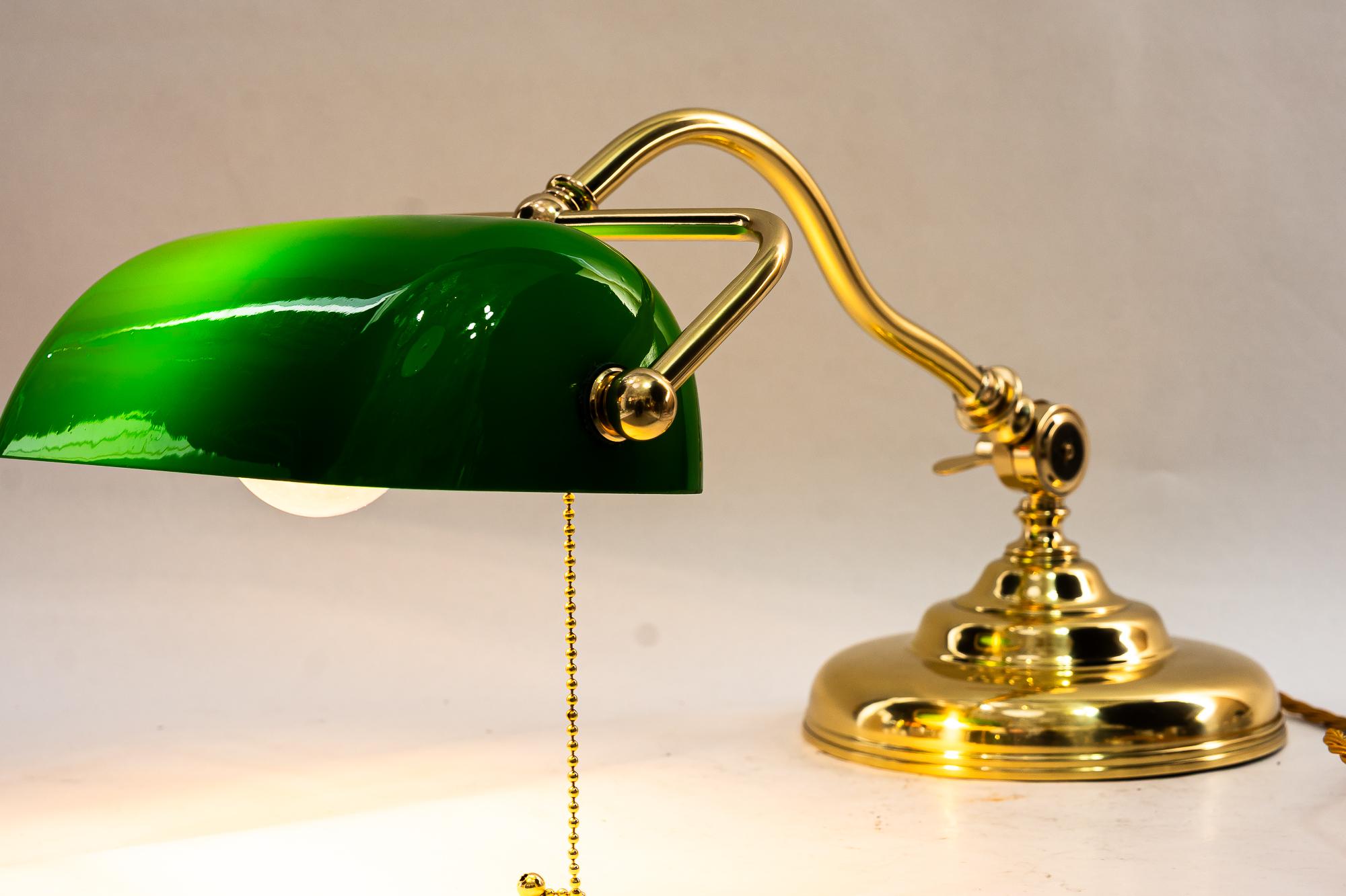 Swiveling banker table lamp vienna around 1920s 2