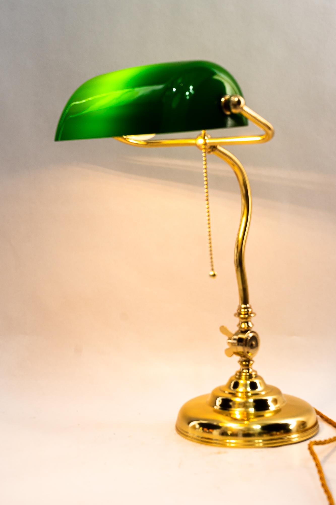 Swiveling banker table lamp vienna around 1920s 3