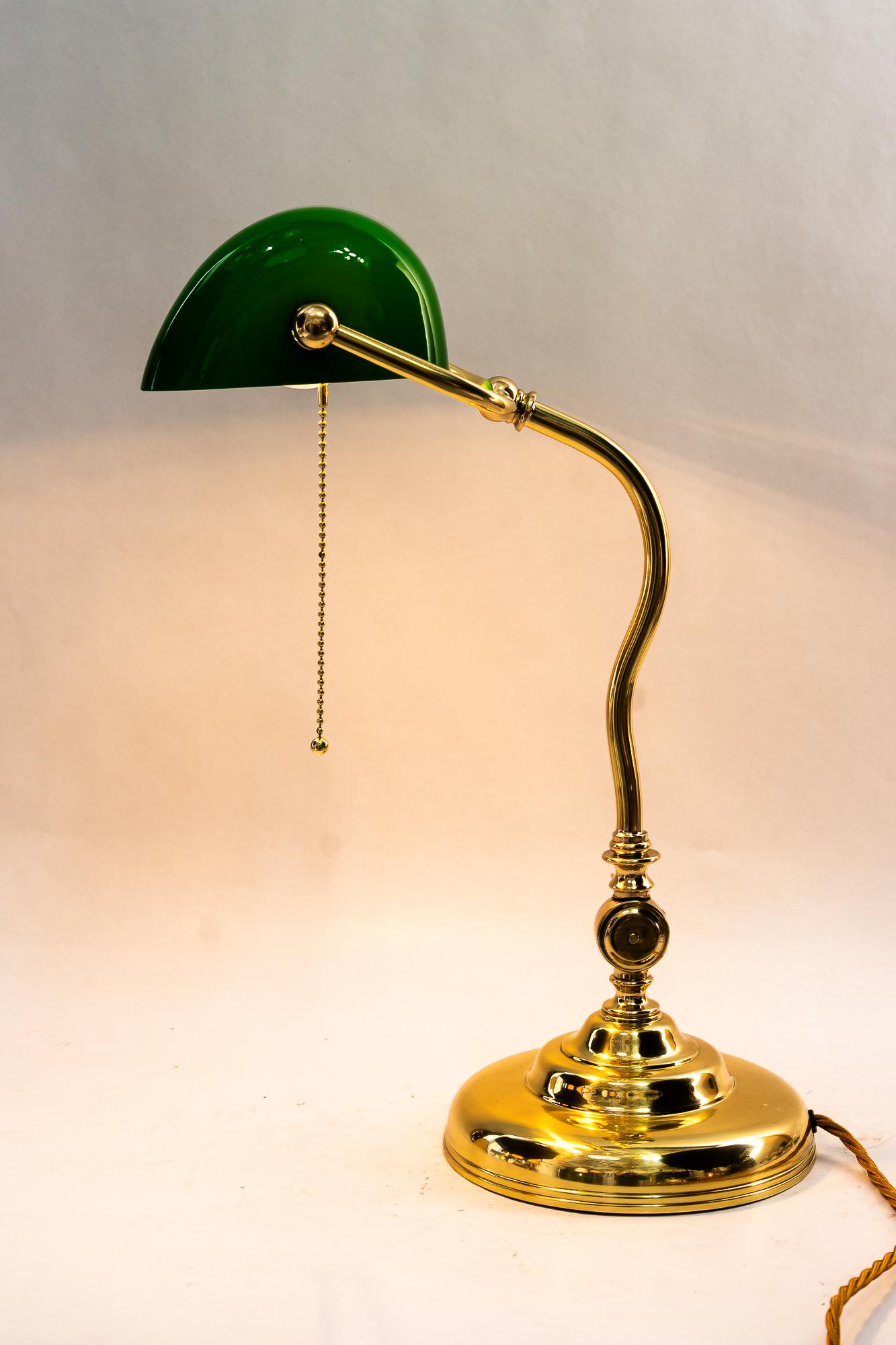 Swiveling banker table lamp vienna around 1920s 4