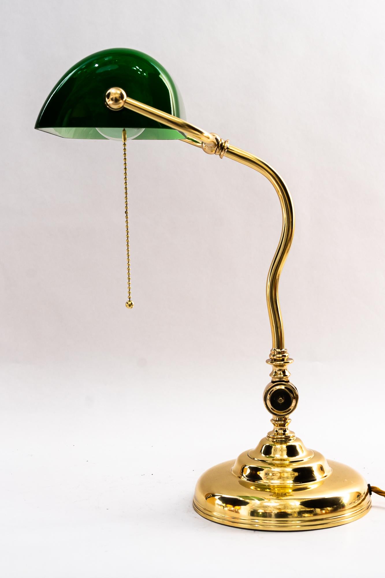 Art Deco Swiveling banker table lamp vienna around 1920s