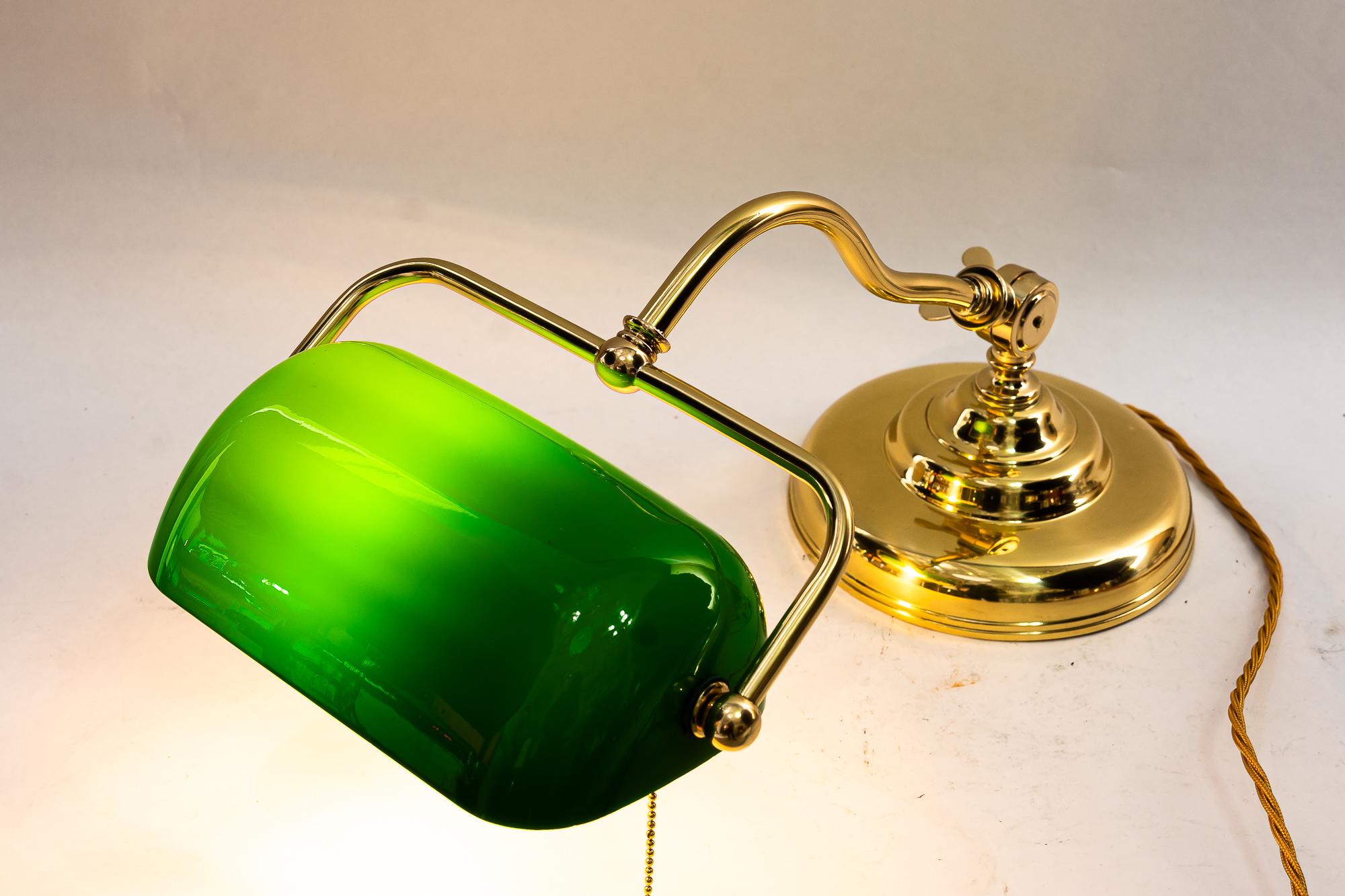 Swiveling banker table lamp vienna around 1920s 1