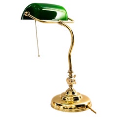 Antique Swiveling banker table lamp vienna around 1920s