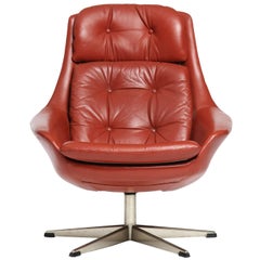 Sedia da salotto girevole di H. W. A. Klein per AM Mobler