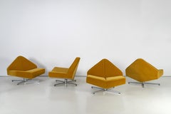 Swiveling Mid-Century Lounge Chairs "Brasilia" by Edition Schmieder, 1960s