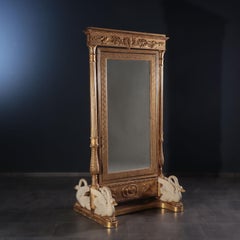 Swiveling Mirror, Empire, France, 19th Century
