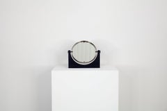 Swivelling Table vanity mirror with black marble base, Italy 1960s