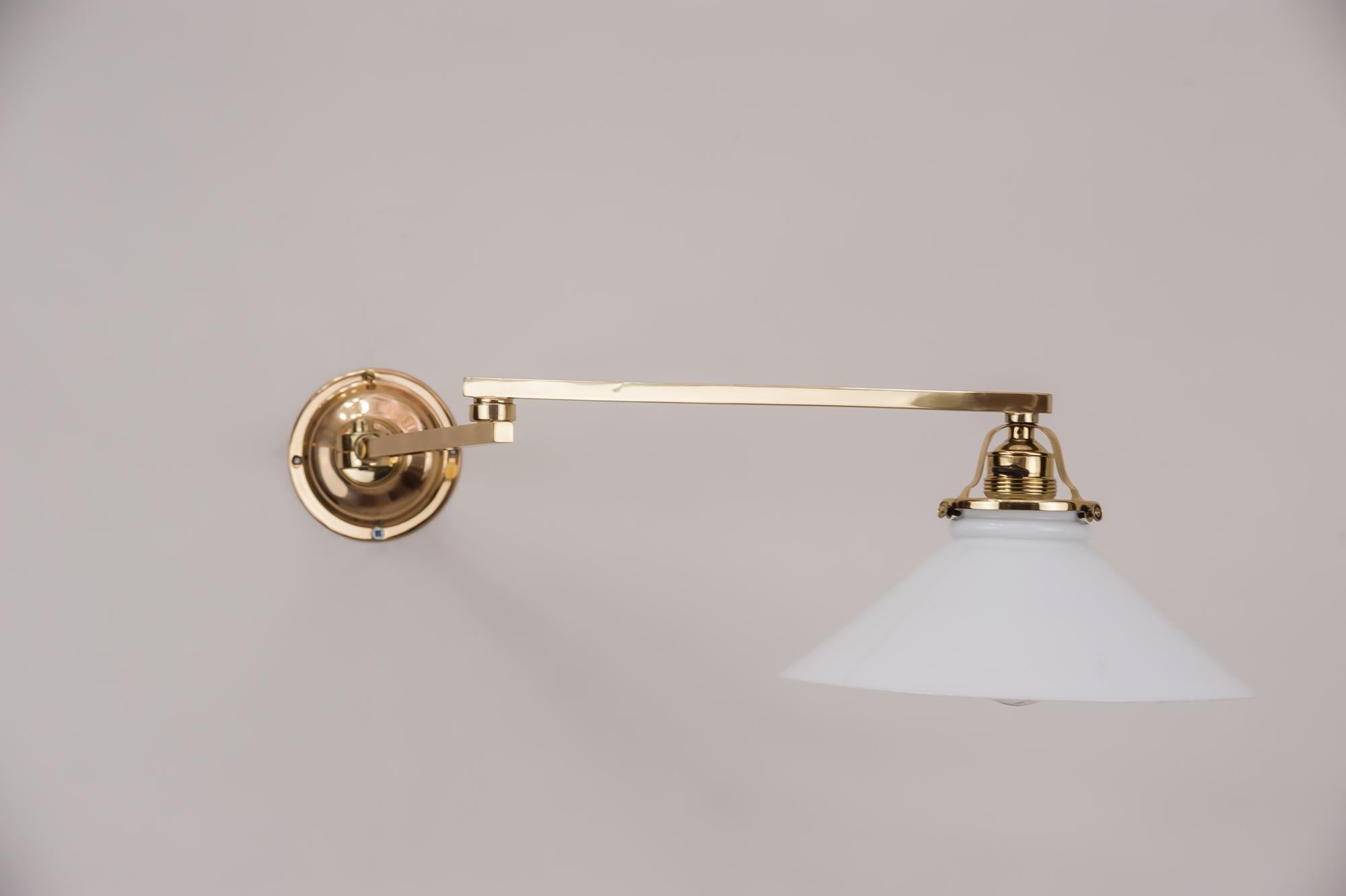Lacquered Swivelling Wall Lamp, 1920s
