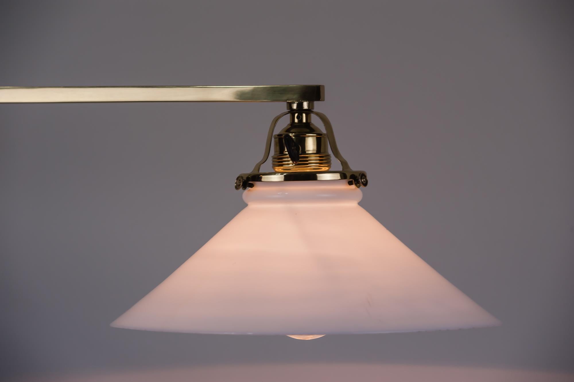 Glass Swivelling Wall Lamp, 1920s