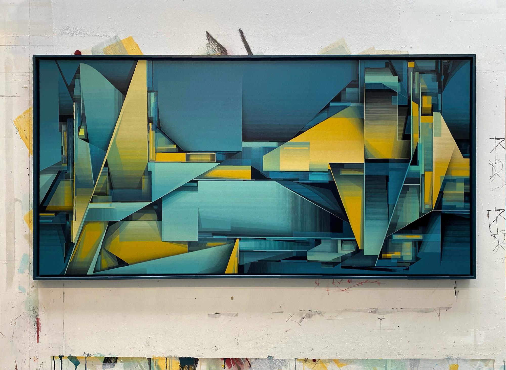 TRANSITION - Abstract Geometric Painting by SWIZ