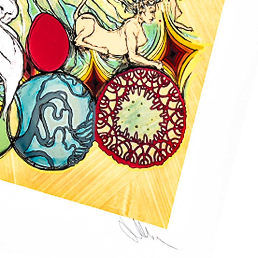 Moni and The Sphynx (Hand Embellished) For Sale 1