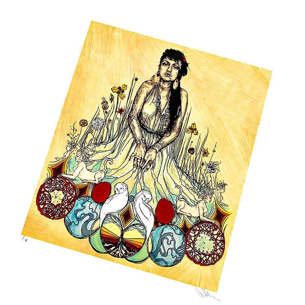 Moni and The Sphynx (Hand Embellished) For Sale 2