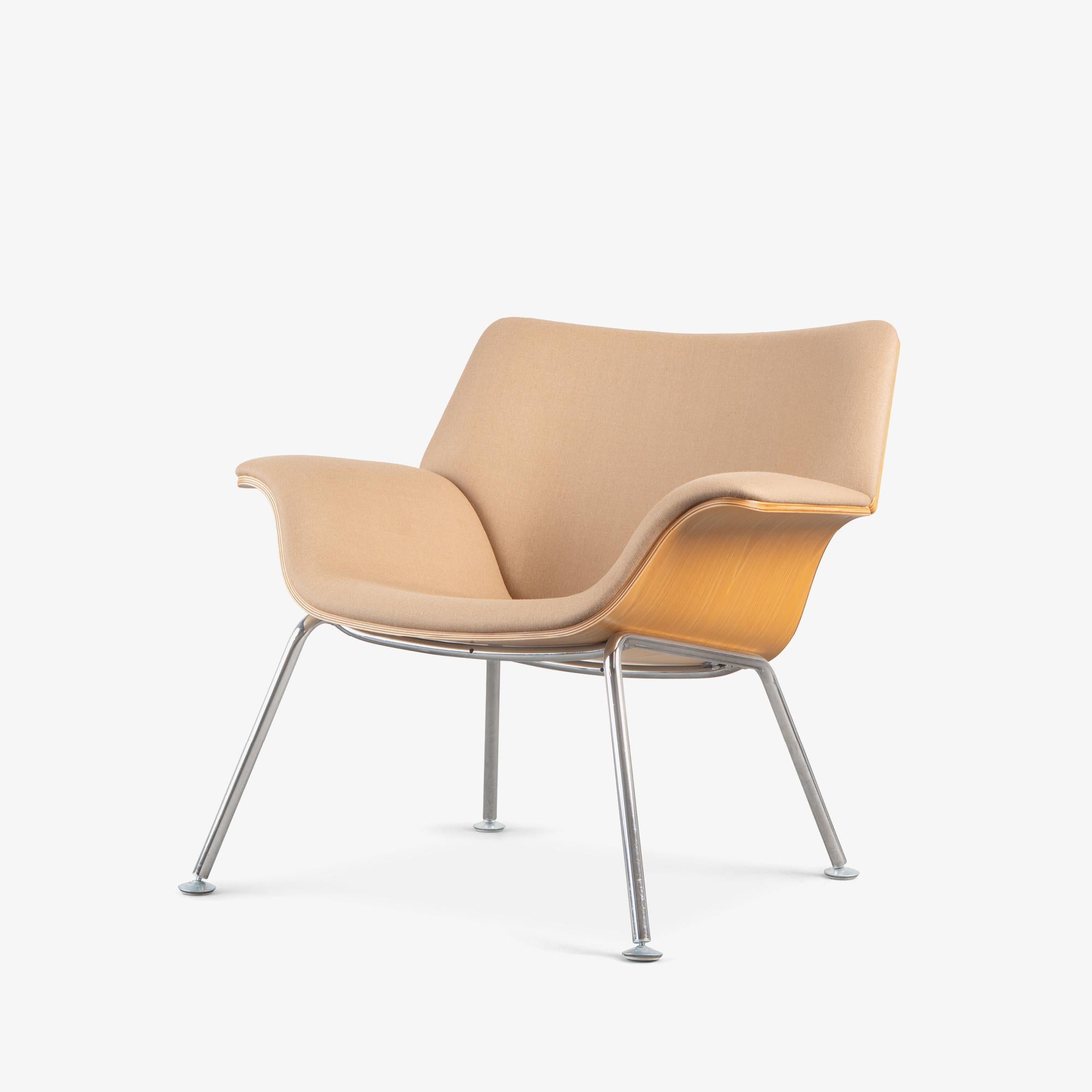 Sedie da salotto in compensato Swoop in lana e frassino di Brian Kane per Herman Miller, Coppia in vendita 5