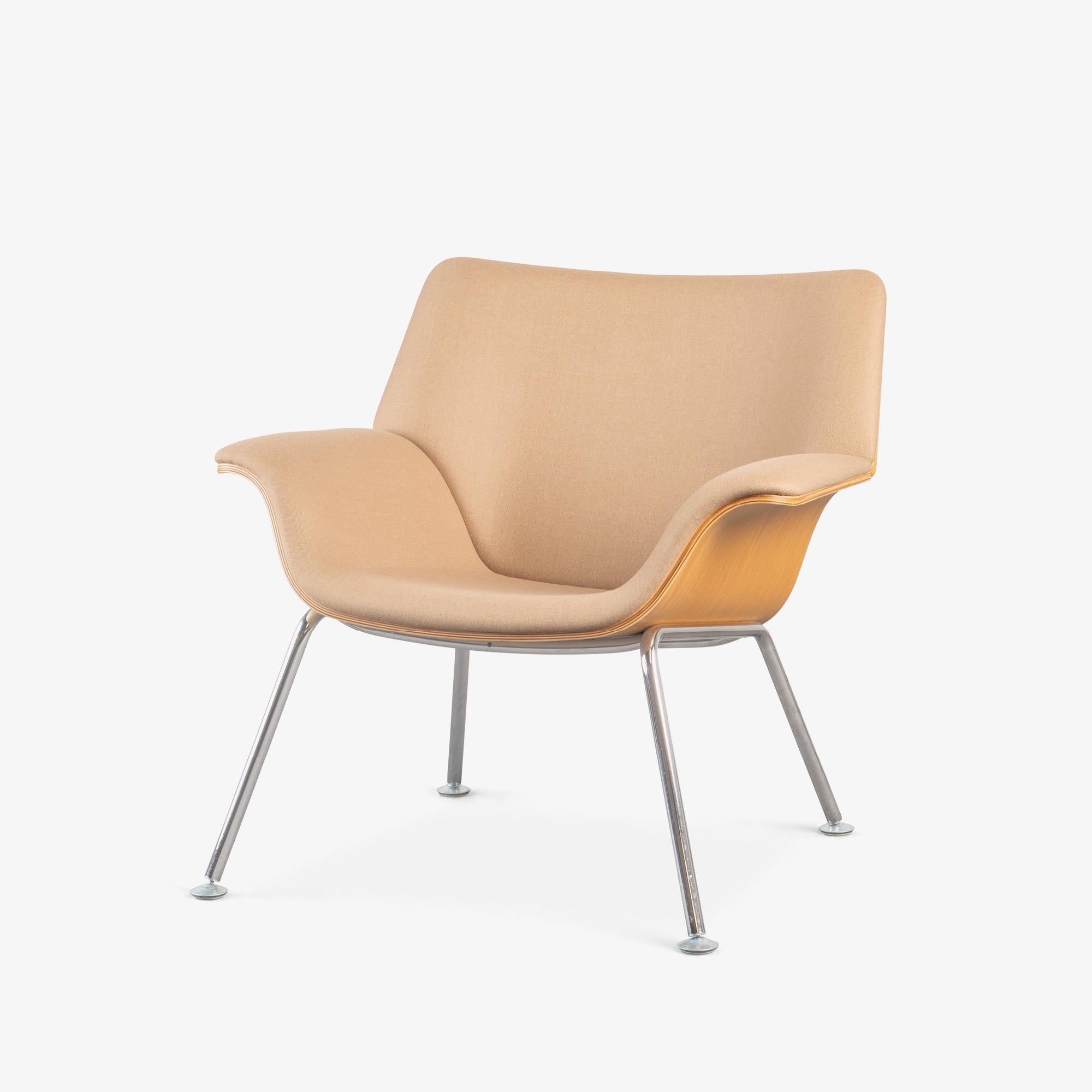 Americano Sedie da salotto in compensato Swoop in lana e frassino di Brian Kane per Herman Miller, Coppia in vendita