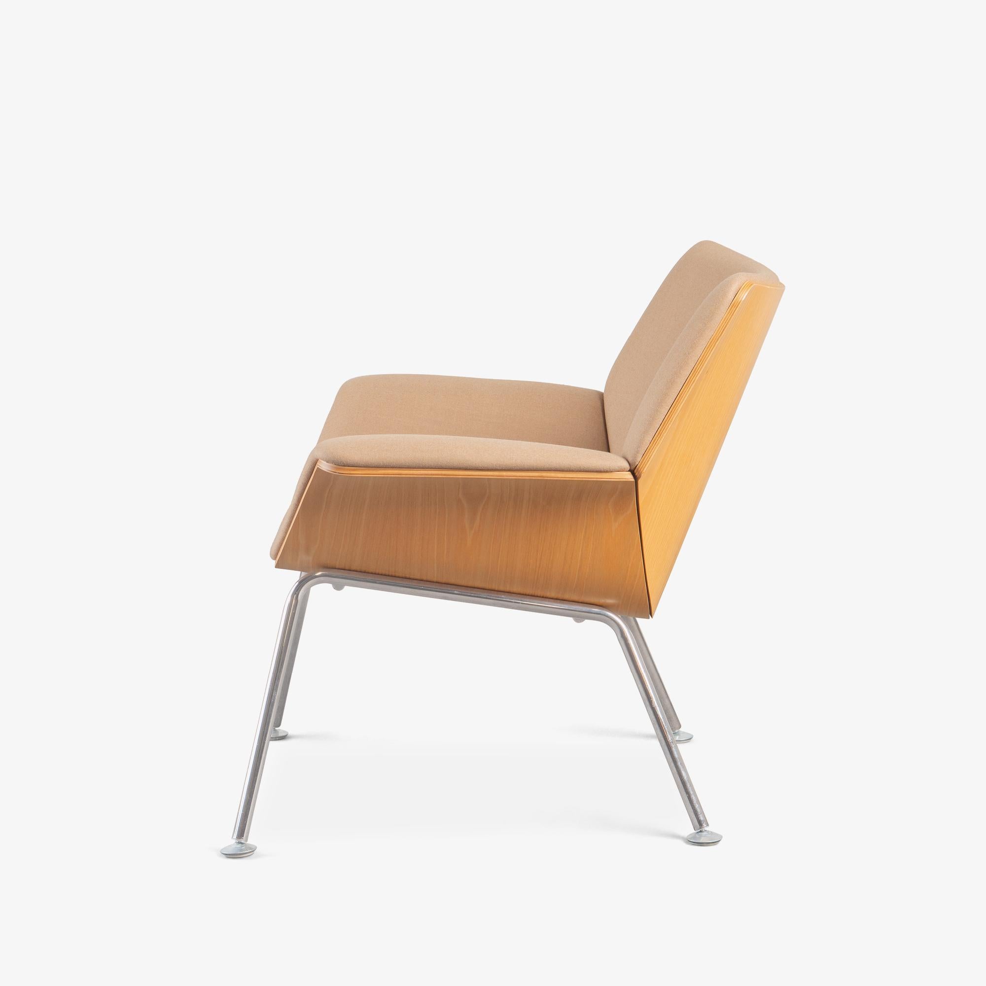 Sedie da salotto in compensato Swoop in lana e frassino di Brian Kane per Herman Miller, Coppia In condizioni buone in vendita a Stamford, CT