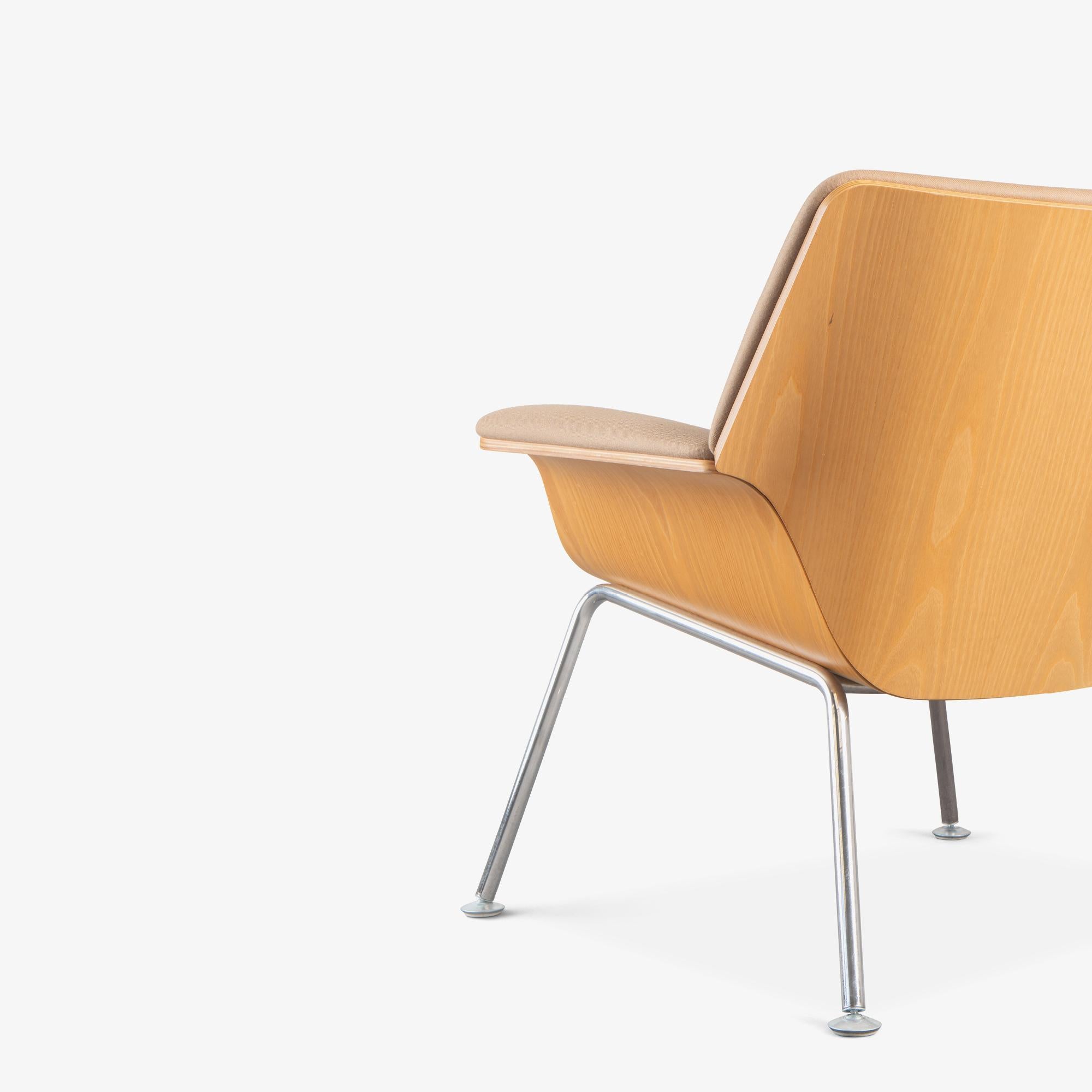 Tessuto Sedie da salotto in compensato Swoop in lana e frassino di Brian Kane per Herman Miller, Coppia in vendita