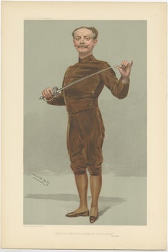 Sword and Pen: Egerton Castle, a Dual Virtuoso in Vanity Fair 1905 by 'Spy'