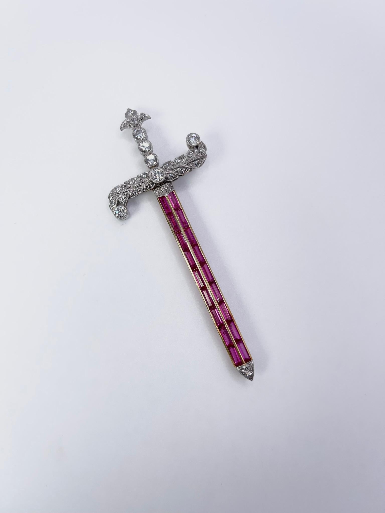 sword with diamonds