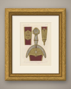 Sword of Honor given to Francis the First, 1526, Antique Print, 1851