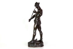 "Espada del Valor" Escultura francesa antigua de bronce de André Massoulle, Thiebaut