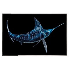 Schwertfisch-Kristalle Wanddekoration