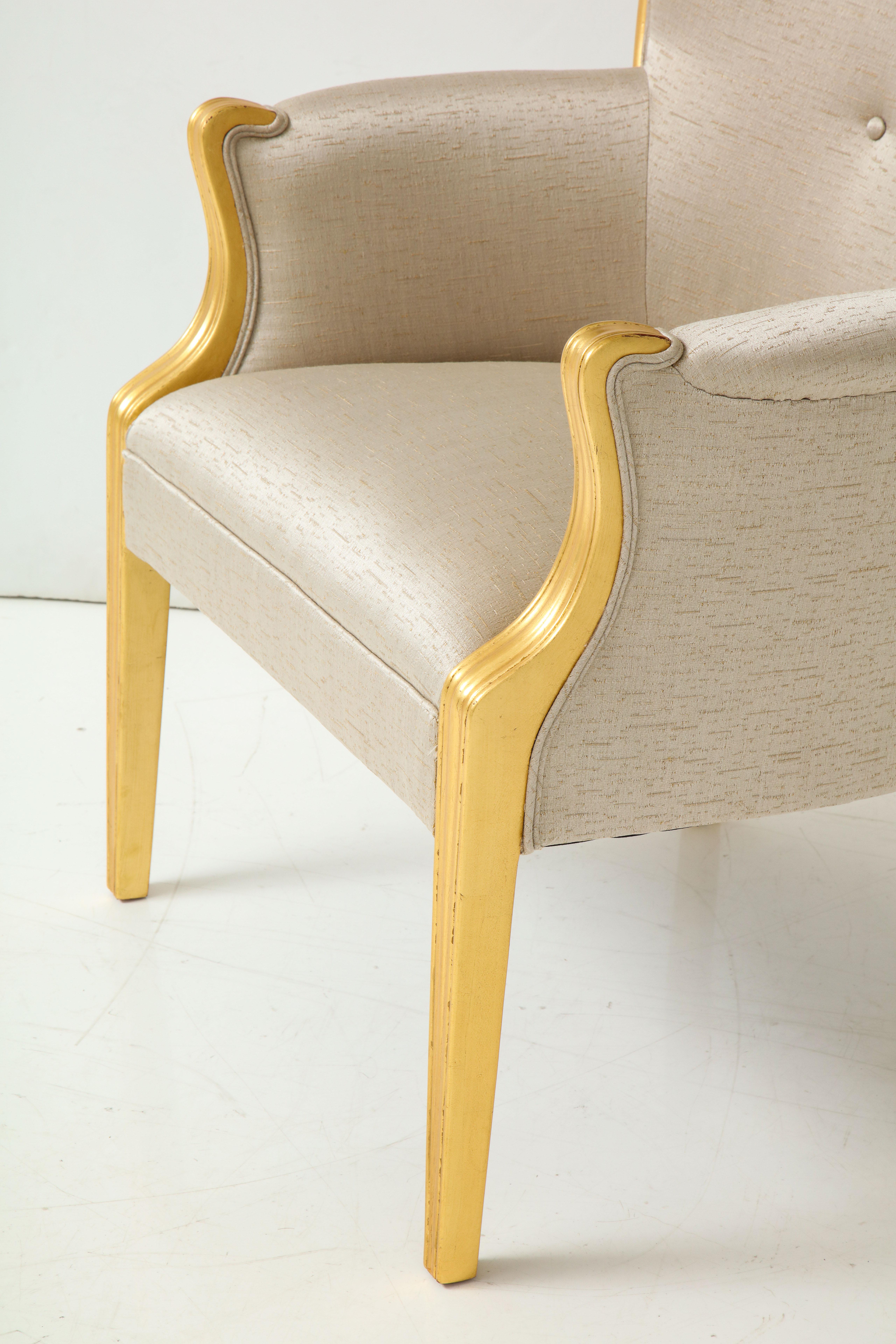 Swedish 1940s Gilded Club Chair For Sale 4