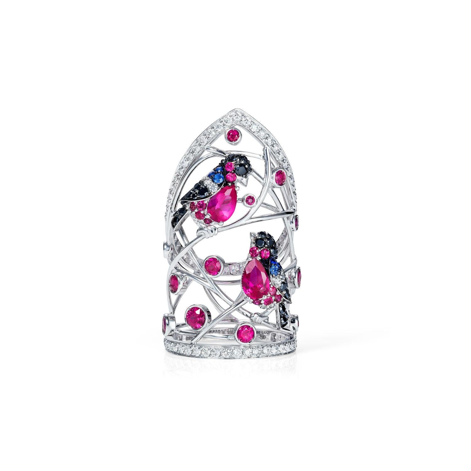 Contemporary Sybarite Bull Finch Ring For Sale