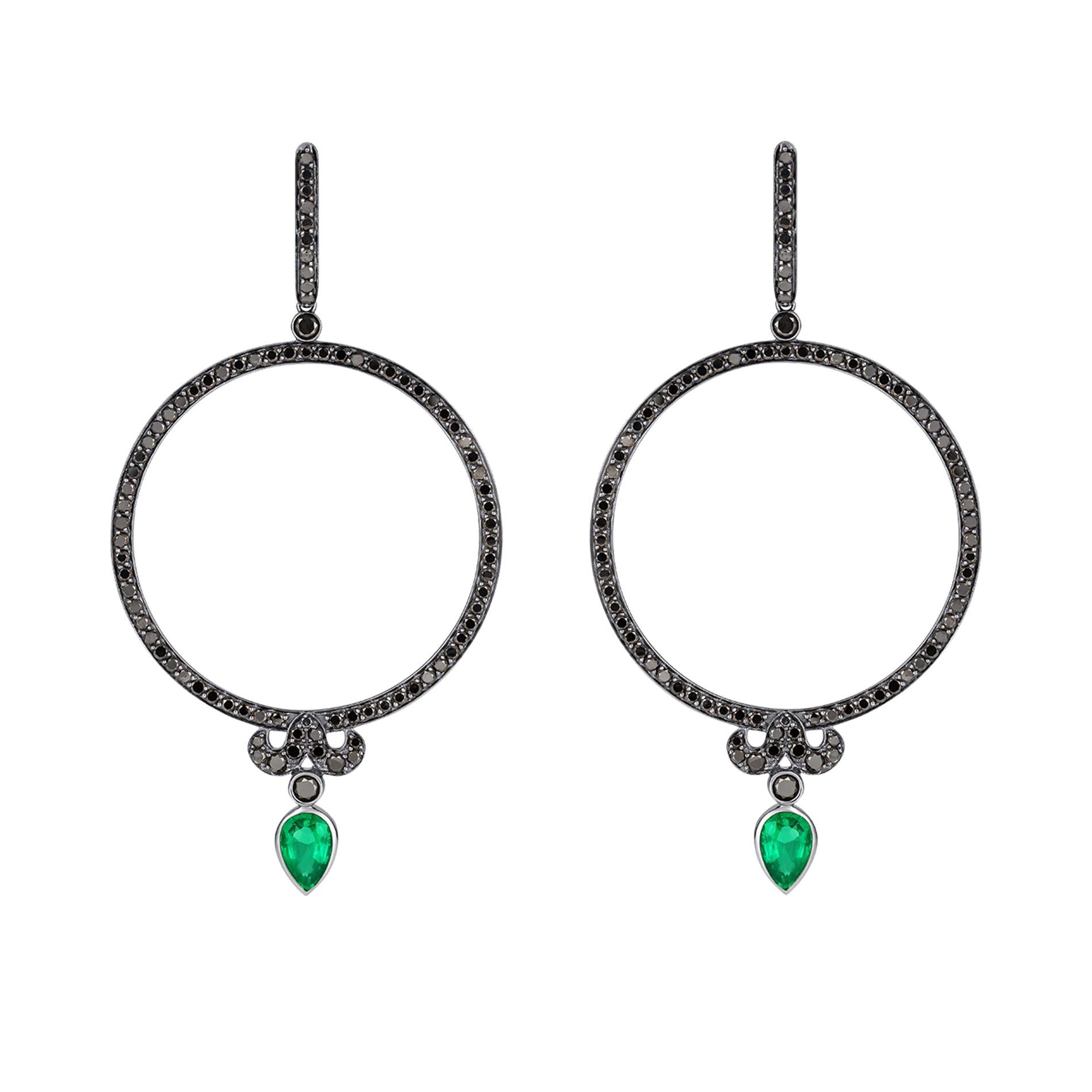 Taglio rotondo Sybarite Plie Earrings in vendita