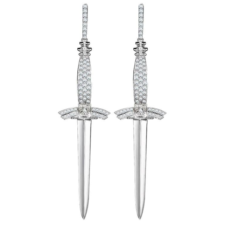 Sybarite Swords Earrings For Sale