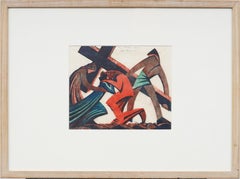 Via Dolorosa (Jesus Meets His Mother, Station IV) 1935 Modernist Rare Print